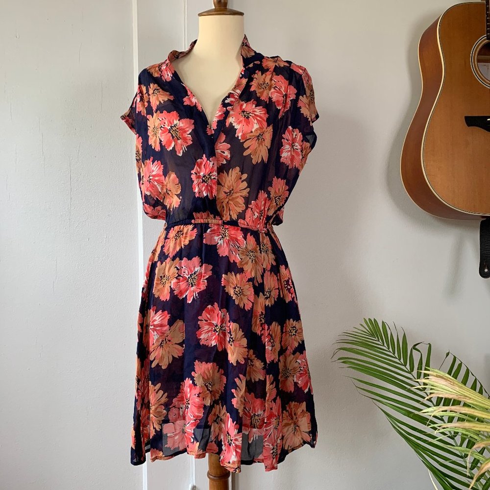 Reformation Floral Shirt Dress